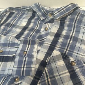 LEVI'S BLUE PLAID Button Front Shirt in‎ size Medium